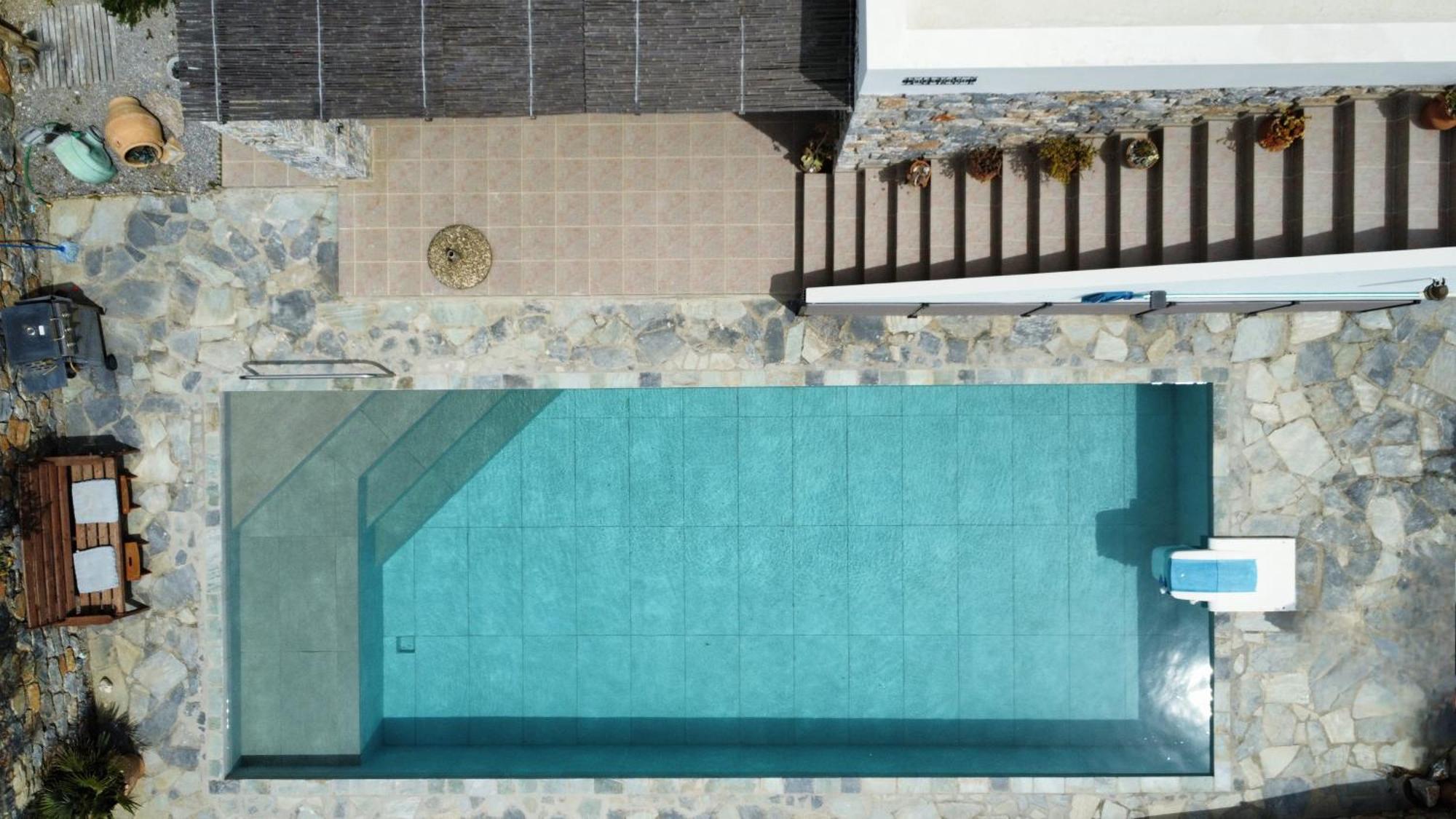 Villa Mavri Ruhige Private Pool Villa, Meerblick Agia Paraskevi  Cameră foto